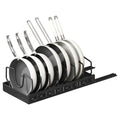 Pull Out Pots And Pans Organizer Under Cabinet With 8 Adjustable Dividers Rustproof Carbon Steel Sliding Pots Holder For Kitchen Cookware Bakeware Pots Lids Storage