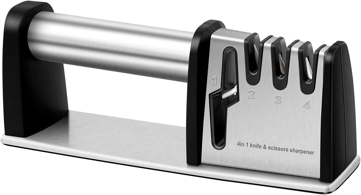 1pcs 4-in-1 Kitchen Blade And Scissor Sharpening Tool